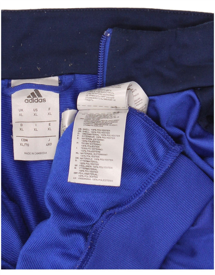 Adidas Hombre Chándal Top Jacket XL Azul Colorblock Poliéster