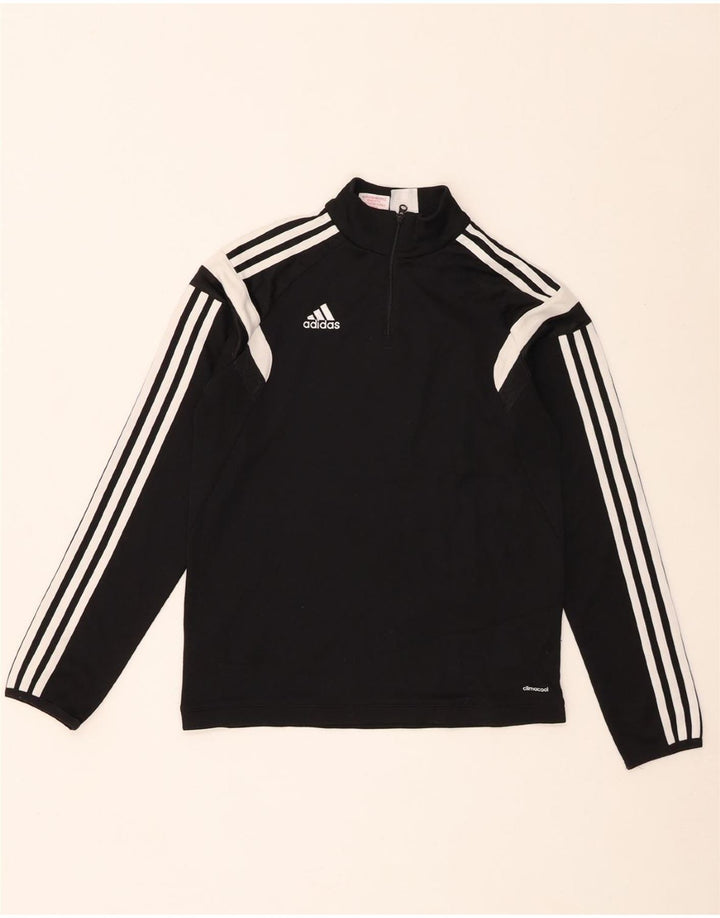 Adidas Chicos Climalite Jersey Chándal Top 11-12 Años Grande Negro