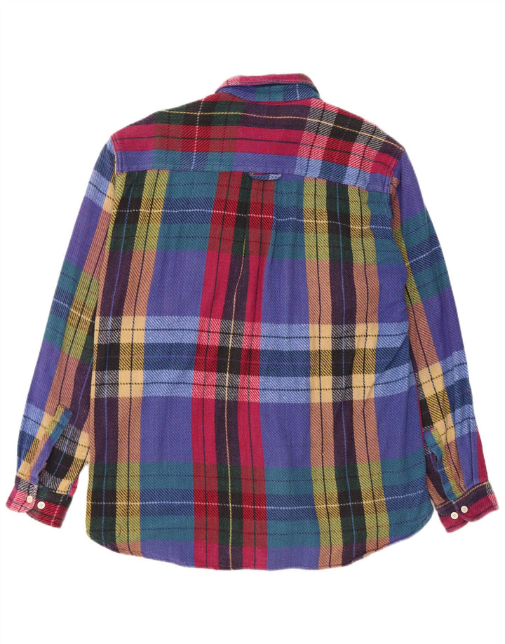 Junior.D Camisa de franela para hombre XL Cuadros multicolores