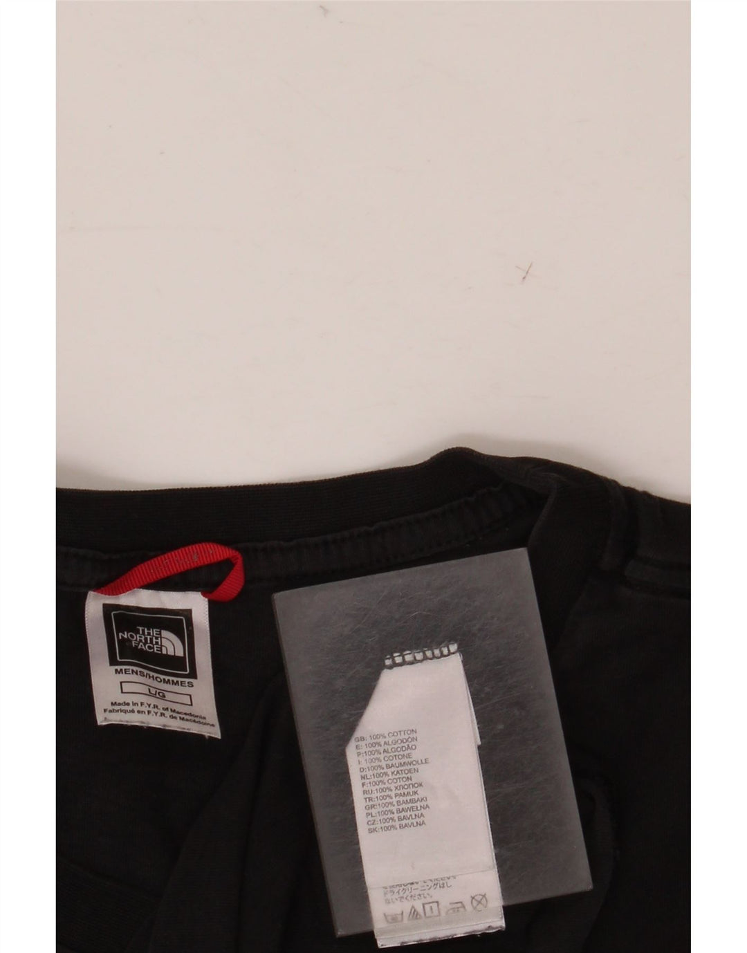 THE NORTH FACE Camiseta gráfica para hombre Top grande de algodón negro