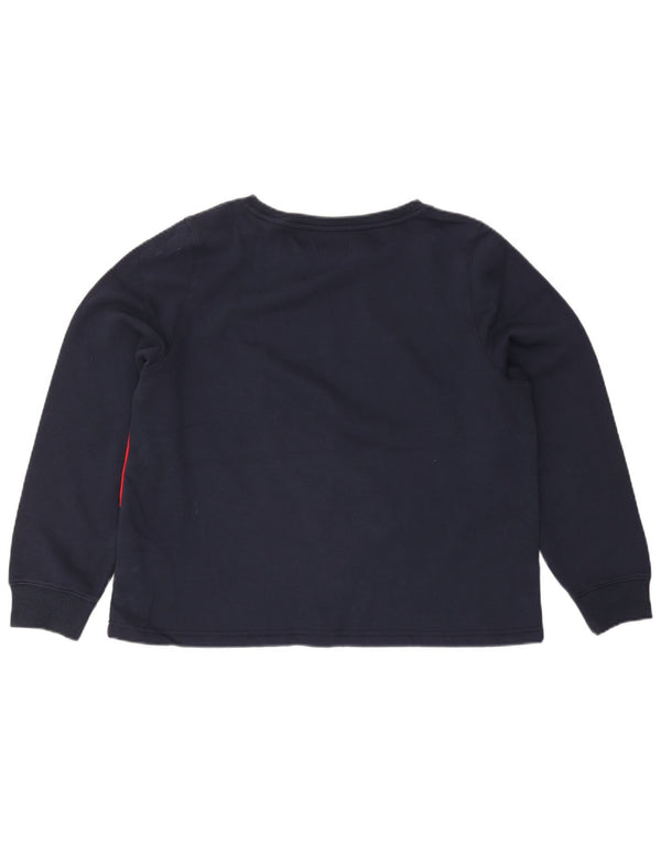 Tommy Hilfiger Sudadera Jumper para Mujer UK 40 XL Azul Marino Colorblock