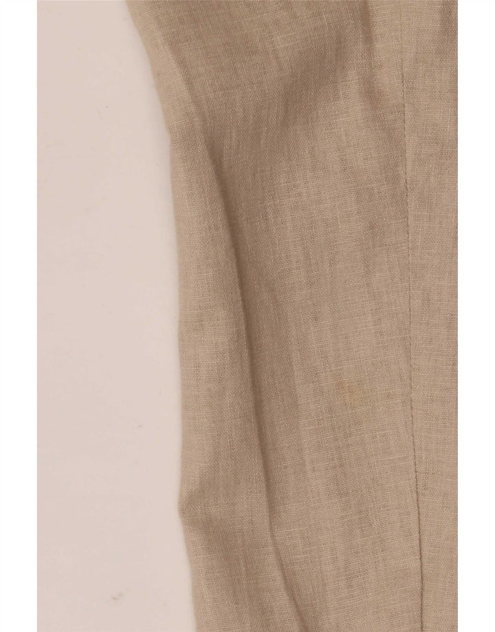 Marks & Spencer Chaqueta tipo blazer de 5 botones para mujer UK 10 Small Beige Linen