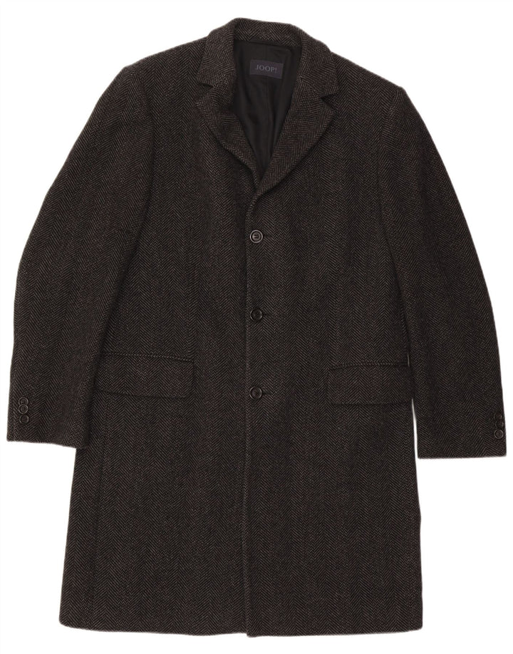 Abrigo Joop para hombre EU 52 XL Lana en espiga negra
