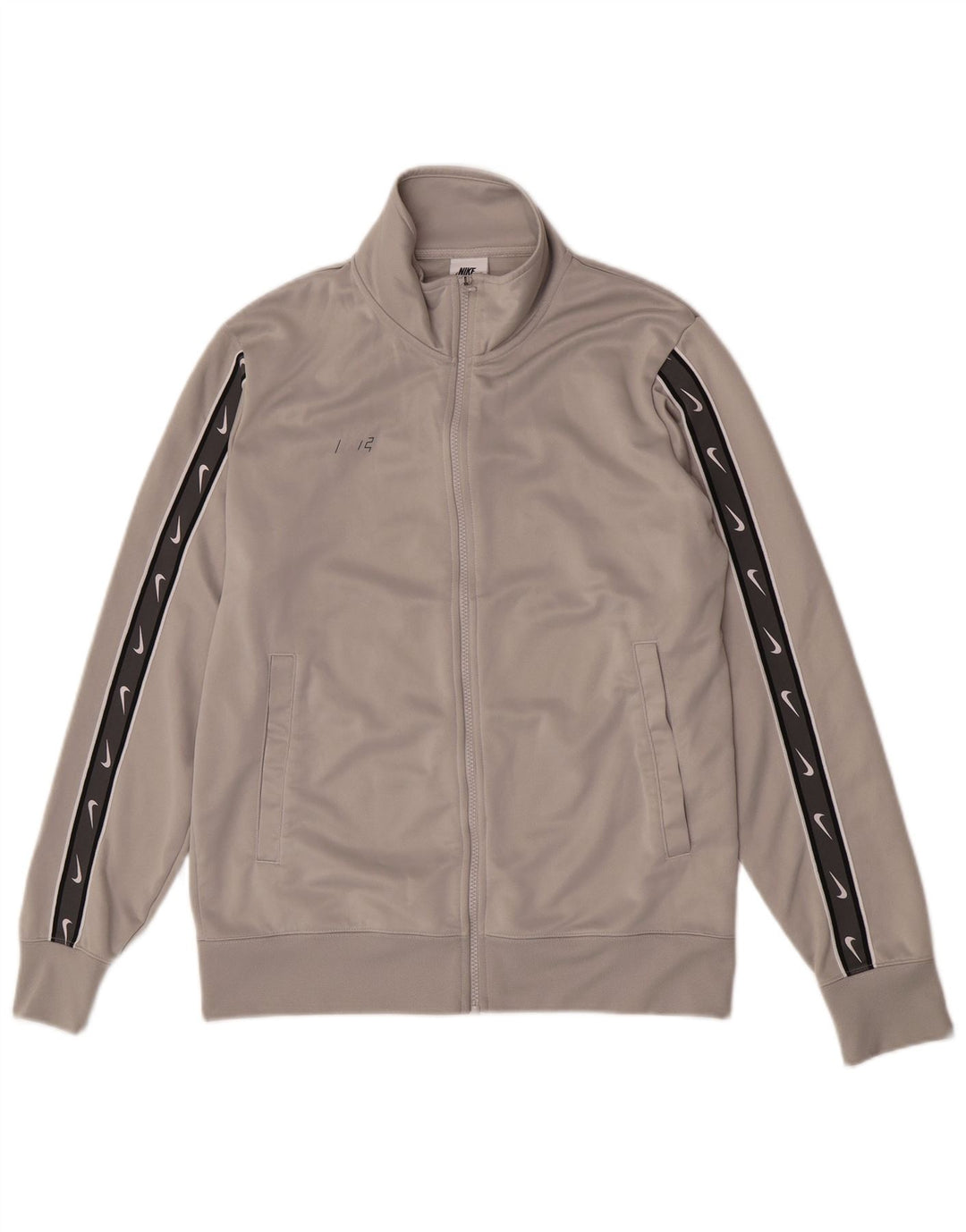 Nike - Chaqueta de chándal para hombre, color gris medio, poliéster color block