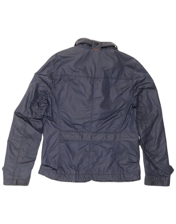 Hugo Boss Chaqueta utilitaria para hombre EU 50 Grande Algodón azul marino