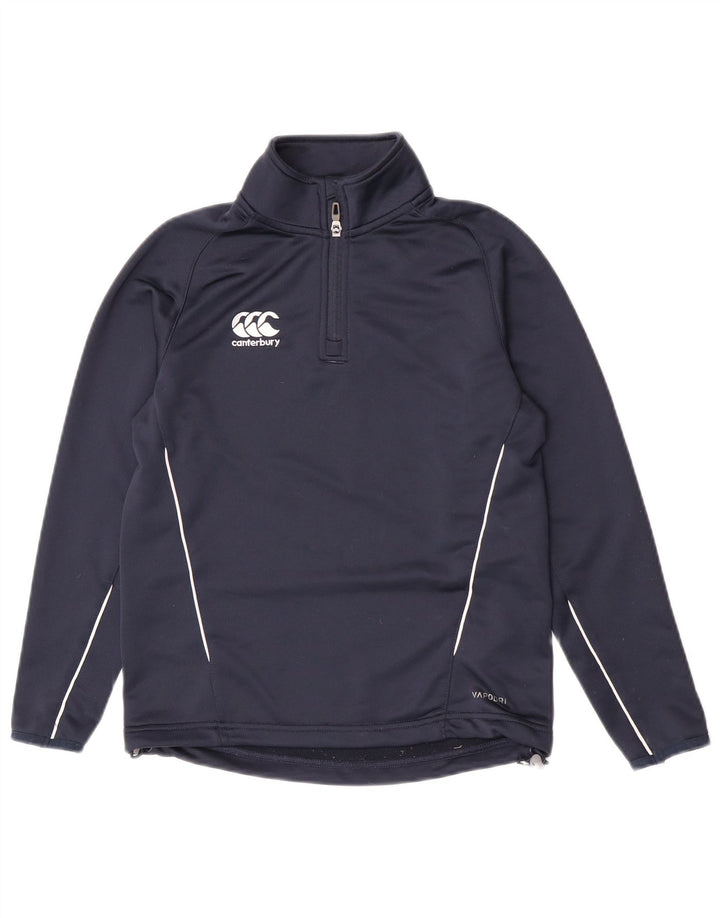 Canterbury Sudadera con Cremallera y Cuello para Niños 11-12 Años Azul Marino Poliéster