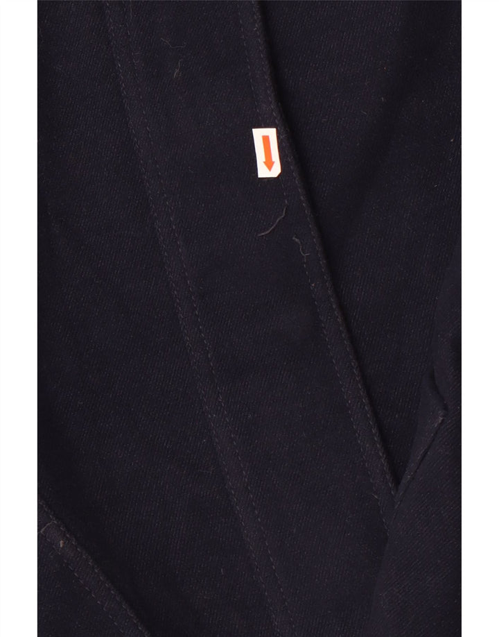 Topshop Parka extragrande con capucha para mujer UK 10 Small Azul marino