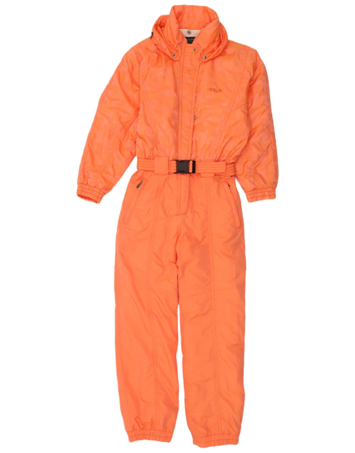 Fila Mono de esquí con capucha para mujer UK 12 Medium Naranja
