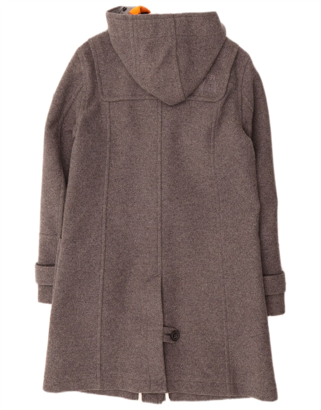 Superdry Trenca con capucha para mujer, Reino Unido 40, lana gris medio