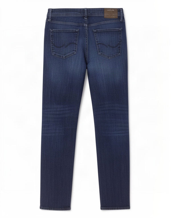 Jack & Jones Mens Mike Slim Jeans W34 L32 Algodón Azul Marino