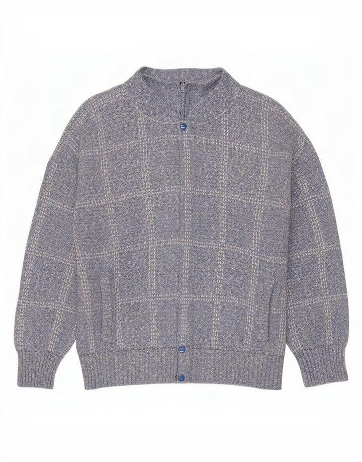 Rodes Cárdigan Hombre XL Azul Cuadros Acrílico