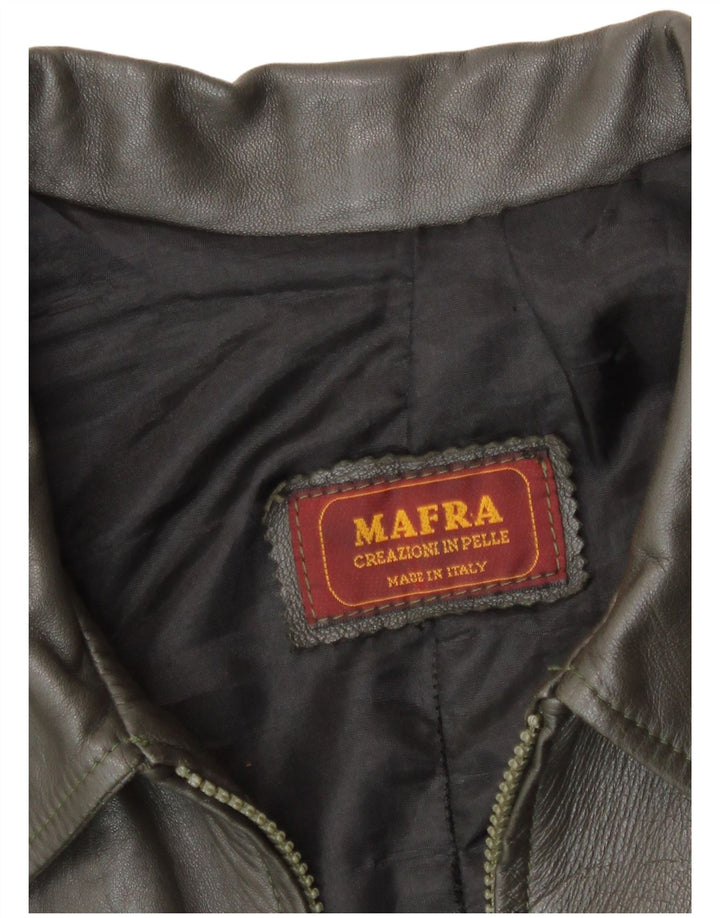 Vintage chaqueta de cuero para hombre Reino Unido 40 cuero marrón grande
