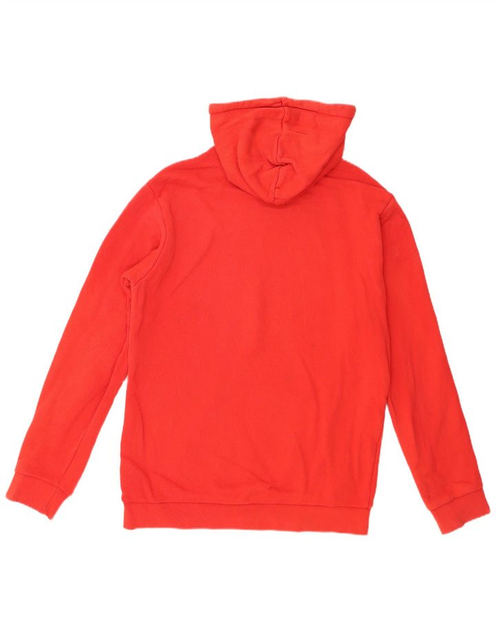 Adidas Hombre Sudadera Con Capucha Gráfica Jersey De Algodón Rojo Medio