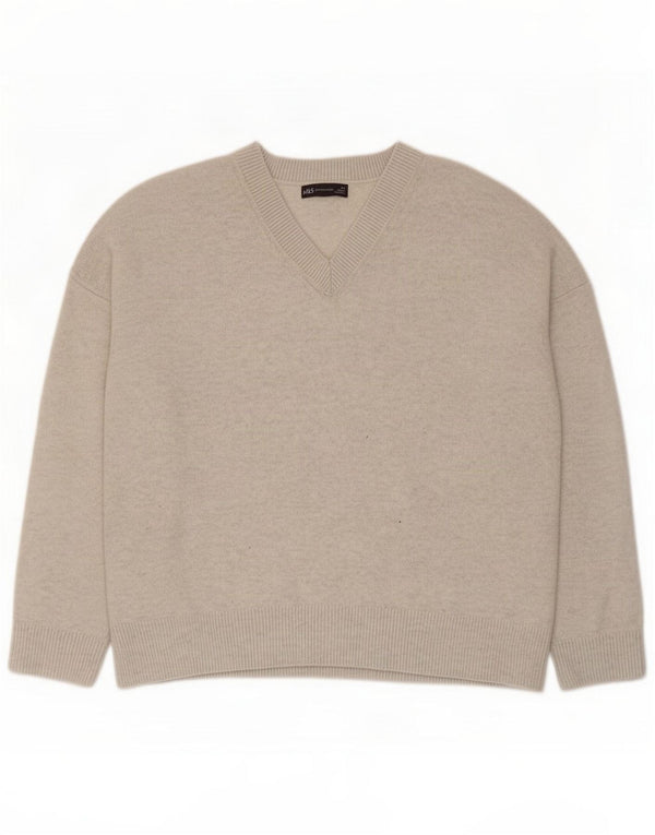 Marks & Spencer Suéter con cuello en V para hombre XL Poliéster gris