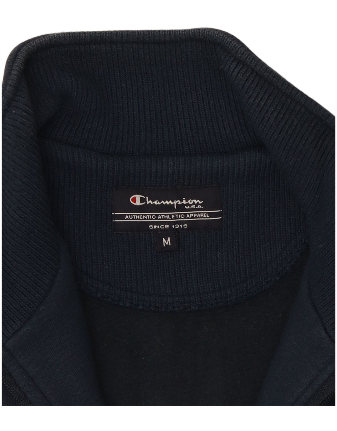 Champion Chaqueta de chándal para hombre de algodón azul marino mediano