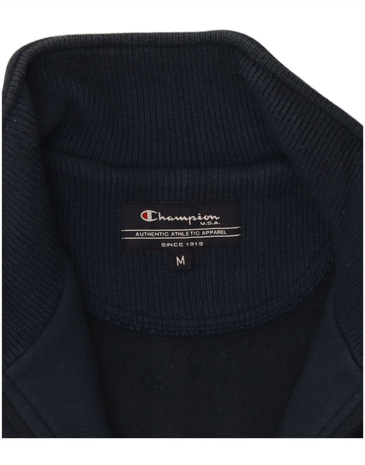 Champion Chaqueta de chándal para hombre de algodón azul marino mediano