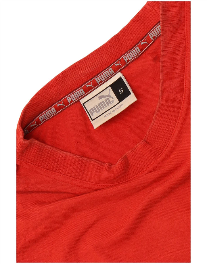 Puma Hombre Gráfico Chaleco Top Pequeño Algodón Rojo