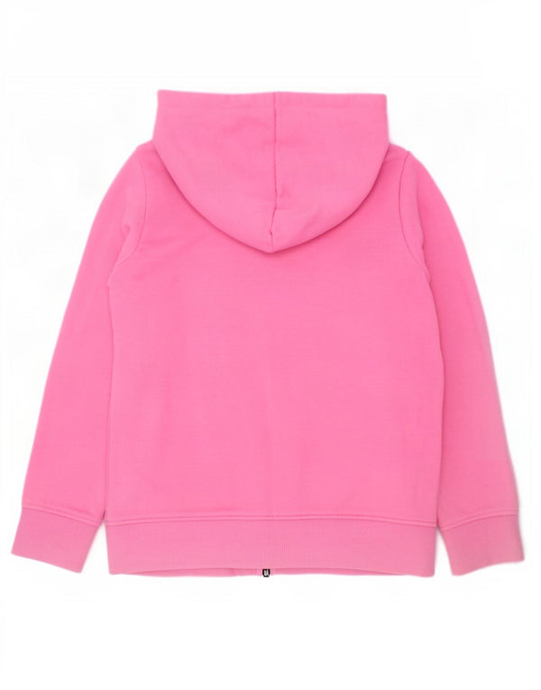 Joules Sudadera con capucha y cremallera para niña 5-6 años Algodón rosa