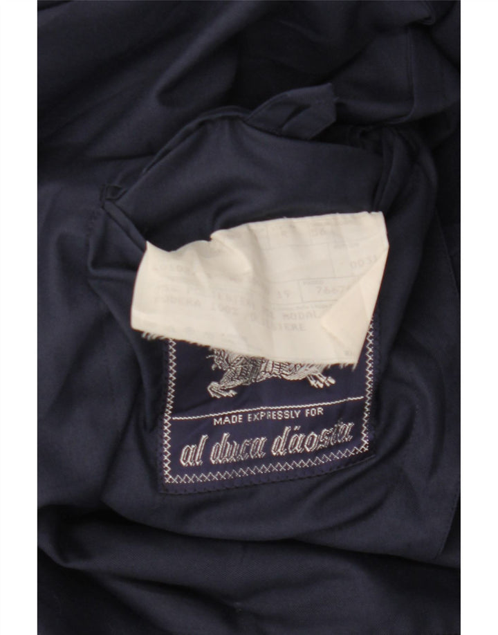 BURBERRYS Chaqueta tipo blazer de 2 botones para hombre UK 56 XL Poliéster azul marino