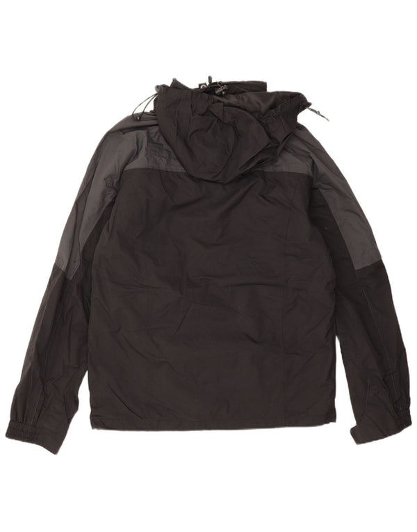 Chaqueta impermeable con capucha para hombre Mountain Warehouse UK 32 2XS Negro Colorblock
