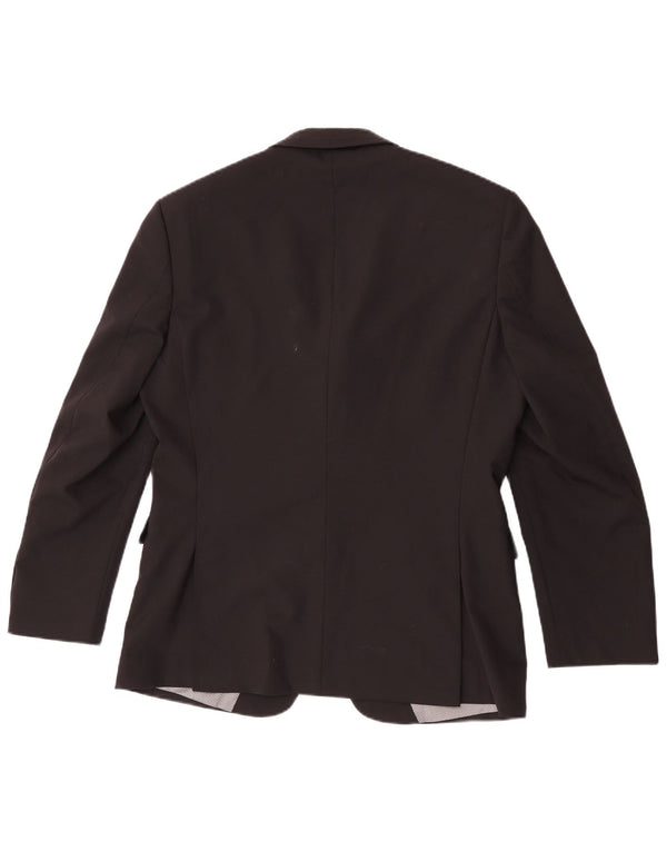 Pierre Cardin Chaqueta tipo blazer entallada con 2 botones para hombre UK 38 Mediana Lana negra