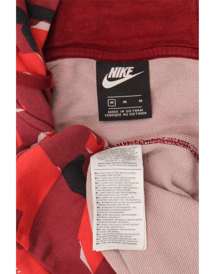 NIKE Eintracht Frankfurt Sudadera con capucha y cremallera para hombre, color burdeos mediano