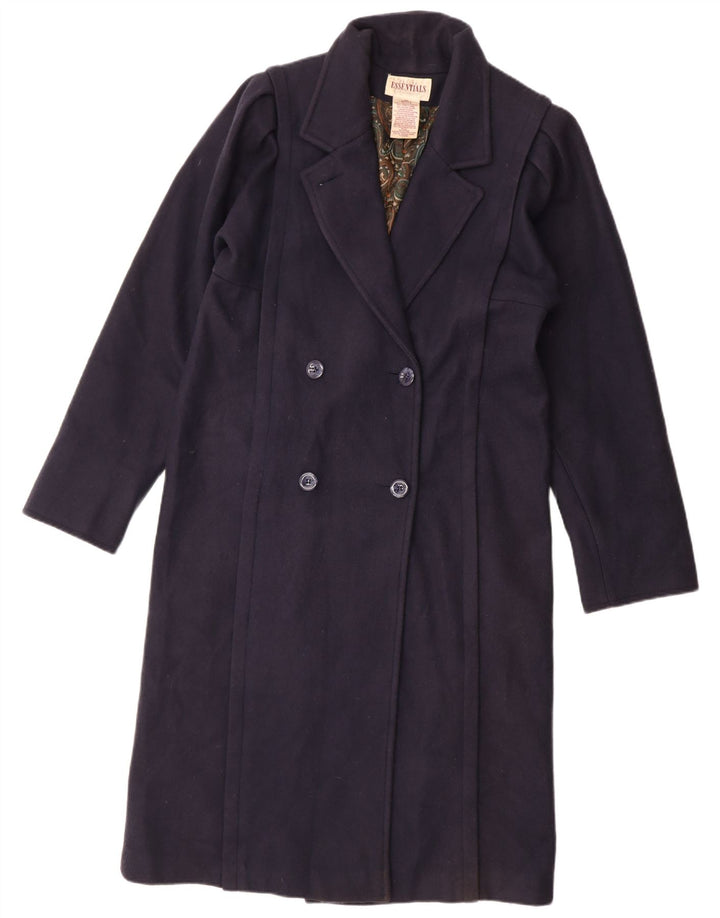 Worthington Essentials - Abrigo de doble botonadura para mujer, talla 10, color azul marino