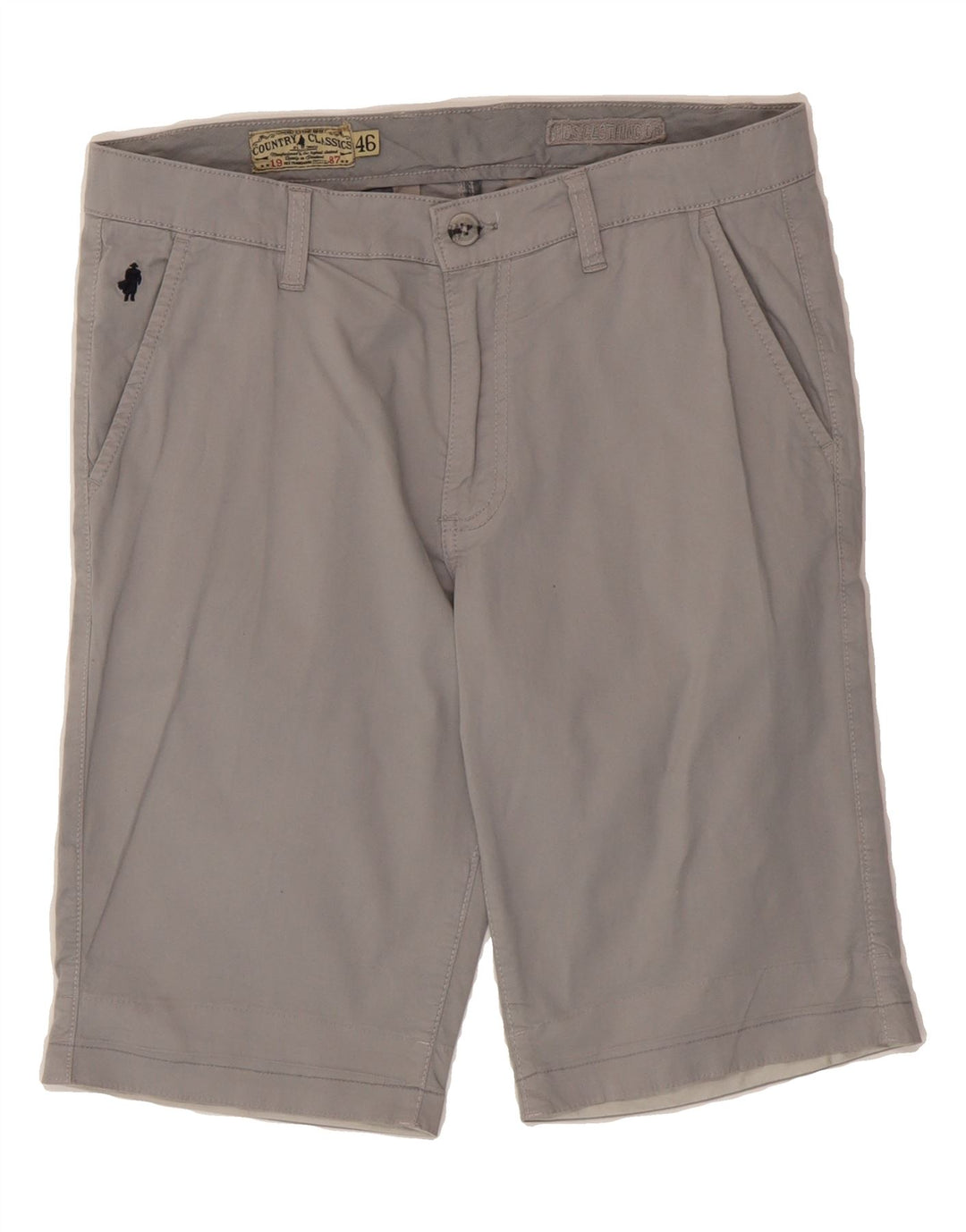 MARLBORO CLASSICS Mens Chino Shorts IT 46 Small W32 Grey Cotton Vintage Marlboro Classics and Second-Hand Marlboro Classics from Messina Hembry 
