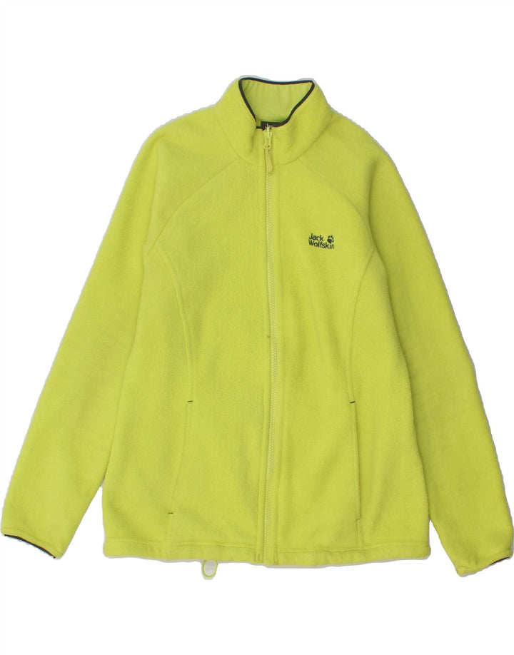 JACK WOLFSKIN Womens Fleece Jacket UK 12 Medium Green Polyester Vintage Jack Wolfskin and Second-Hand Jack Wolfskin from Messina Hembry 