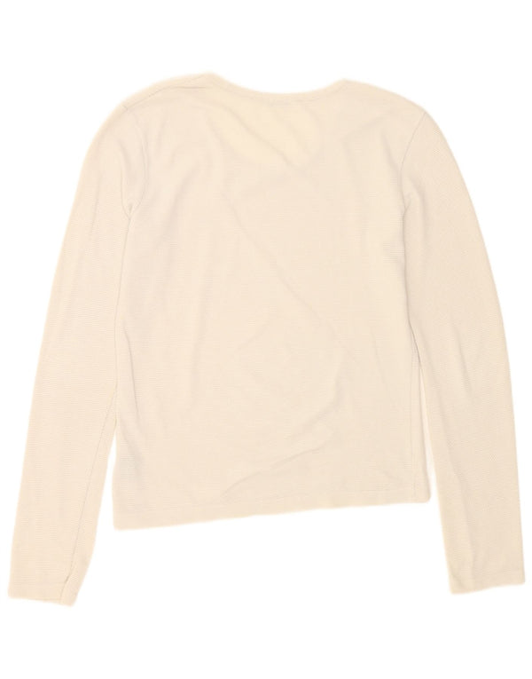 Guess Top Mujer Manga Larga UK 44 Grande Blanco