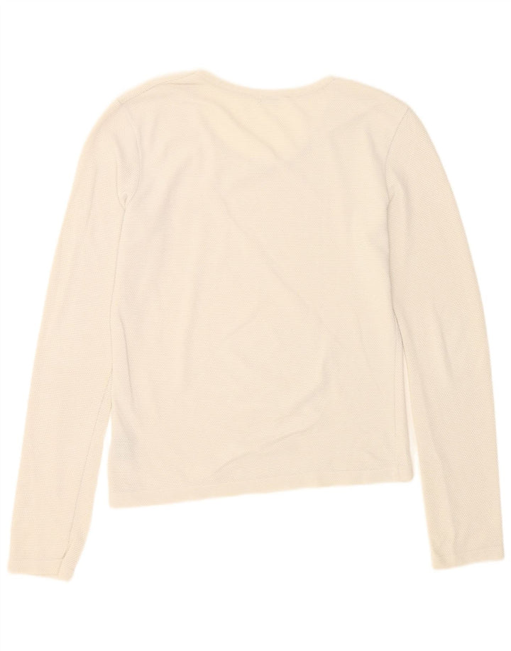 Guess Top Mujer Manga Larga UK 44 Grande Blanco