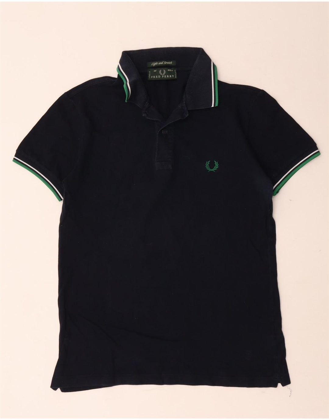 Polo Fred Perry Hombre Algodón Azul Marino Medio
