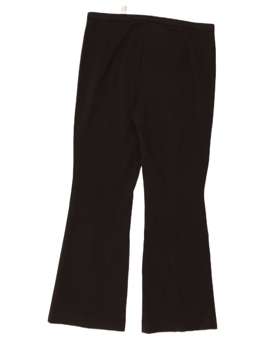 Zara Mujer Pantalón Casual Bootcut XL W32 L33 Poliéster Negro