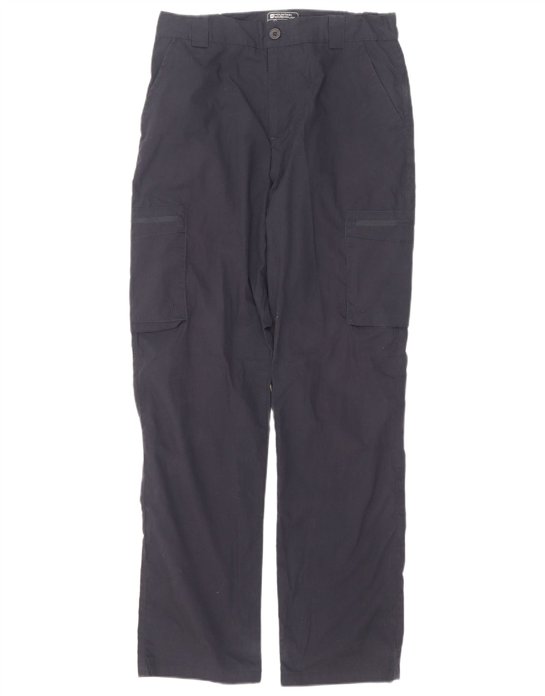 Pantalón cargo recto para hombre Mountain Warehouse W30 L31 Poliéster azul marino