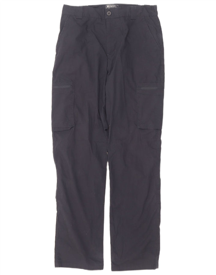 Pantalón cargo recto para hombre Mountain Warehouse W30 L31 Poliéster azul marino
