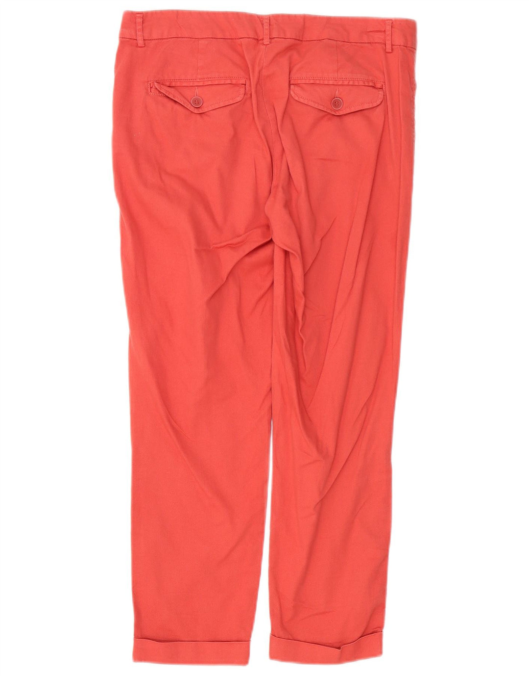 BENETTON Pantalones cortos rectos para mujer UK 10 Small W31 L25 Algodón rojo