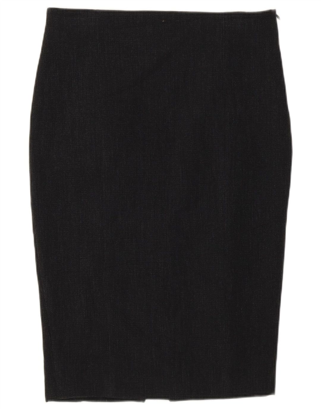 Falda Lápiz Zara Mujer Mediana W28 Poliéster Gris