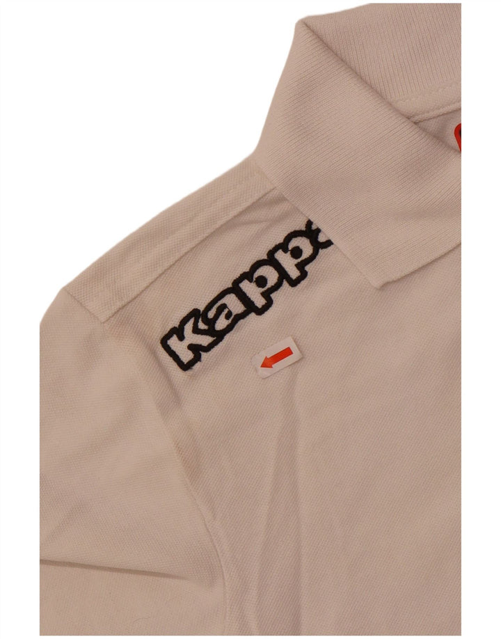 Kappa Polo ACD Solignano para niños 11-12 años Blanco Algodón