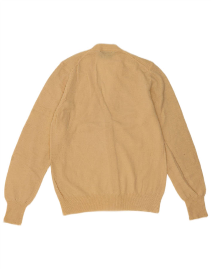 Benetton Cárdigan Mujer IT 46 Large Lana Amarilla