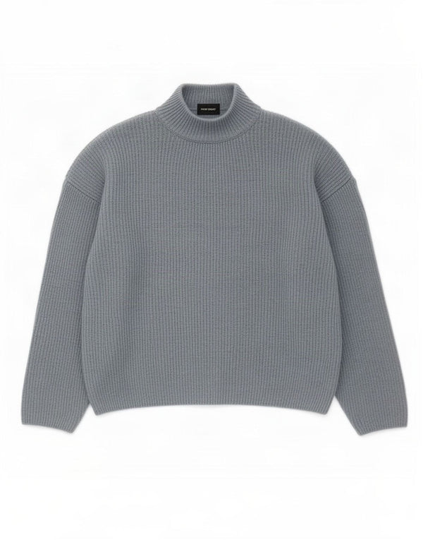 Jersey corto con cuello de tortuga para mujer de Vero Moda UK 44 Acrílico azul medio