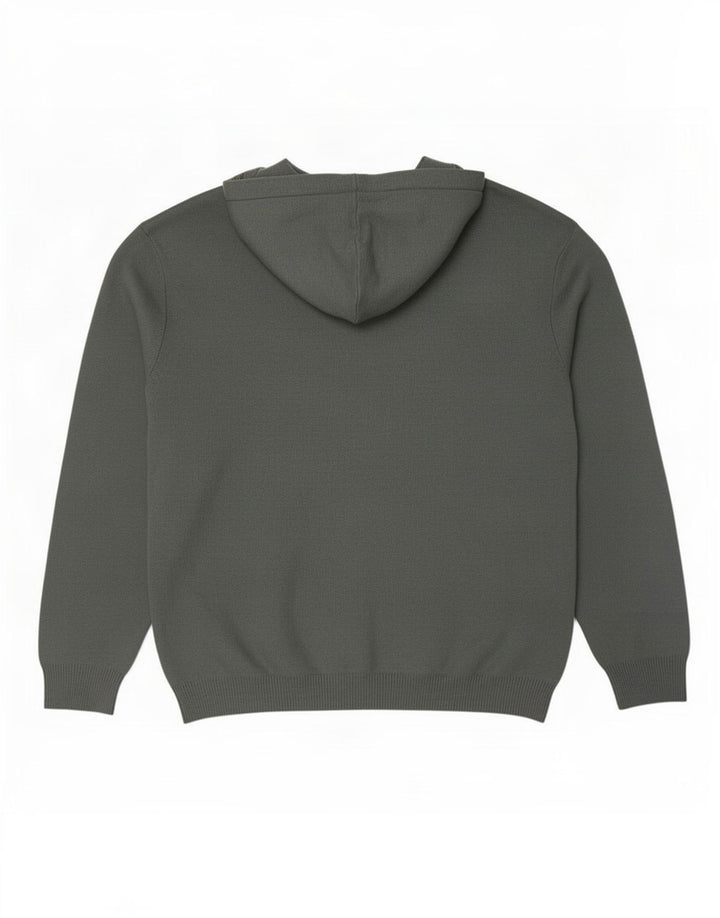 Zara Hombre Jersey Con Capucha Jersey Grande Viscosa Gris