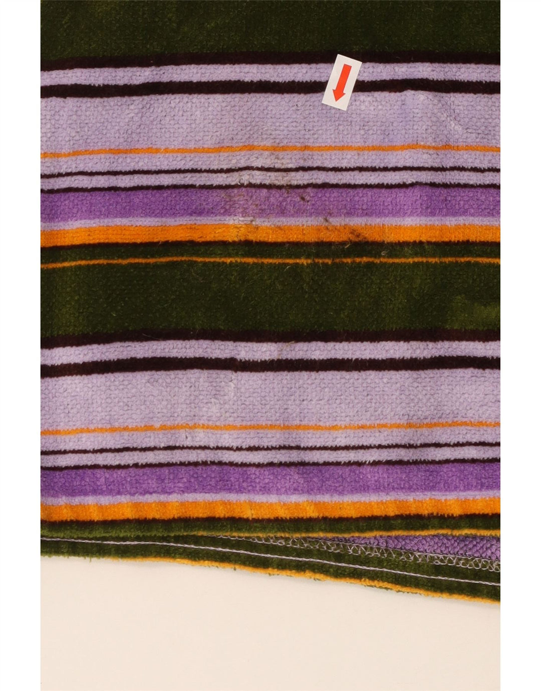 VINTAGE Mujer Terry Cloth Blazer Chaqueta EU 40 Medio Multicolor