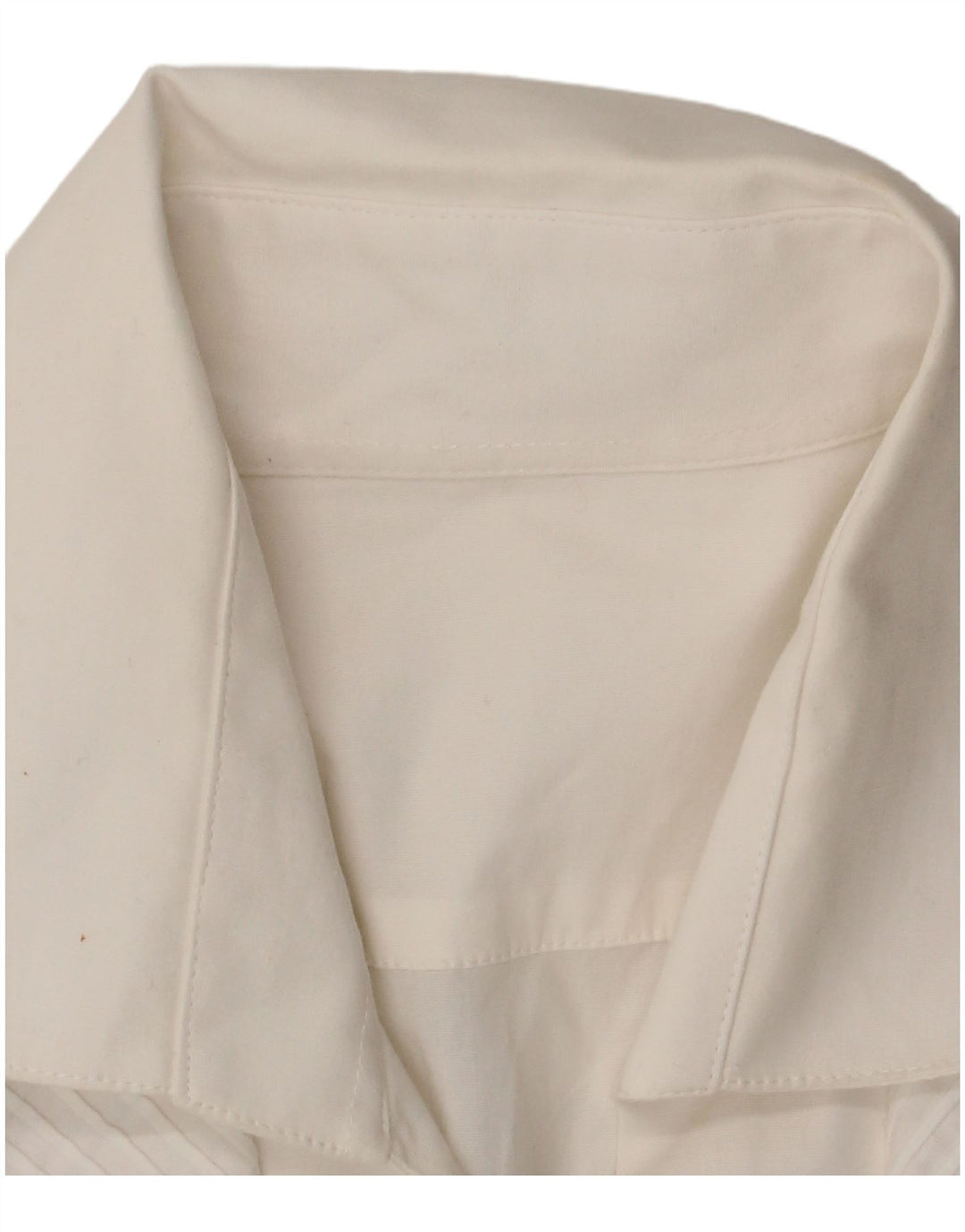 Vintage camisa de mujer Reino Unido 14 algodón blanco medio