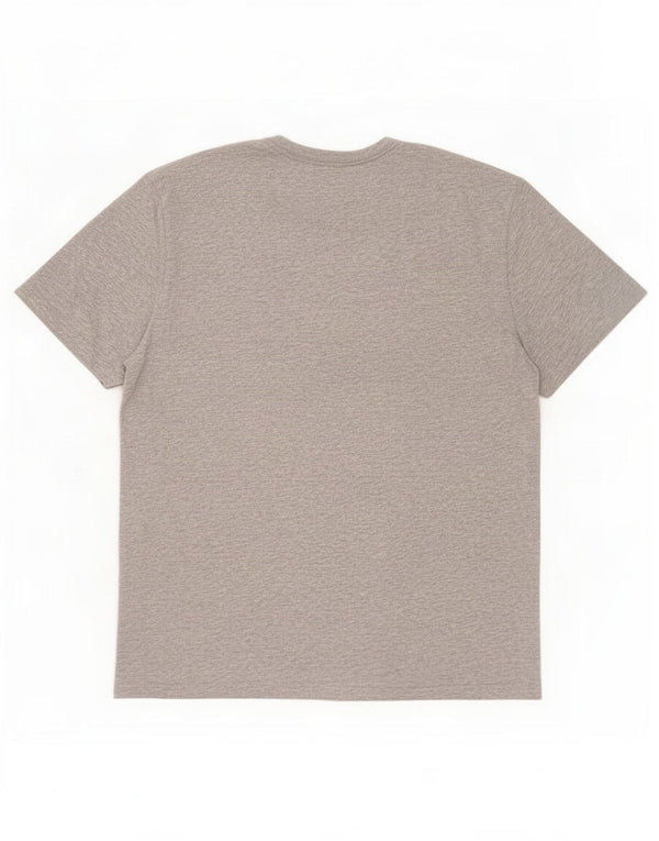 Tommy Hilfiger Camiseta gráfica para hombre Top grande de algodón gris