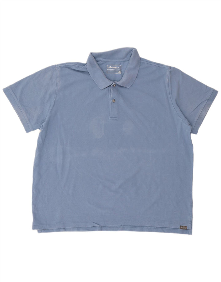 Eddie Bauer Polo para hombre 2XL Algodón azul