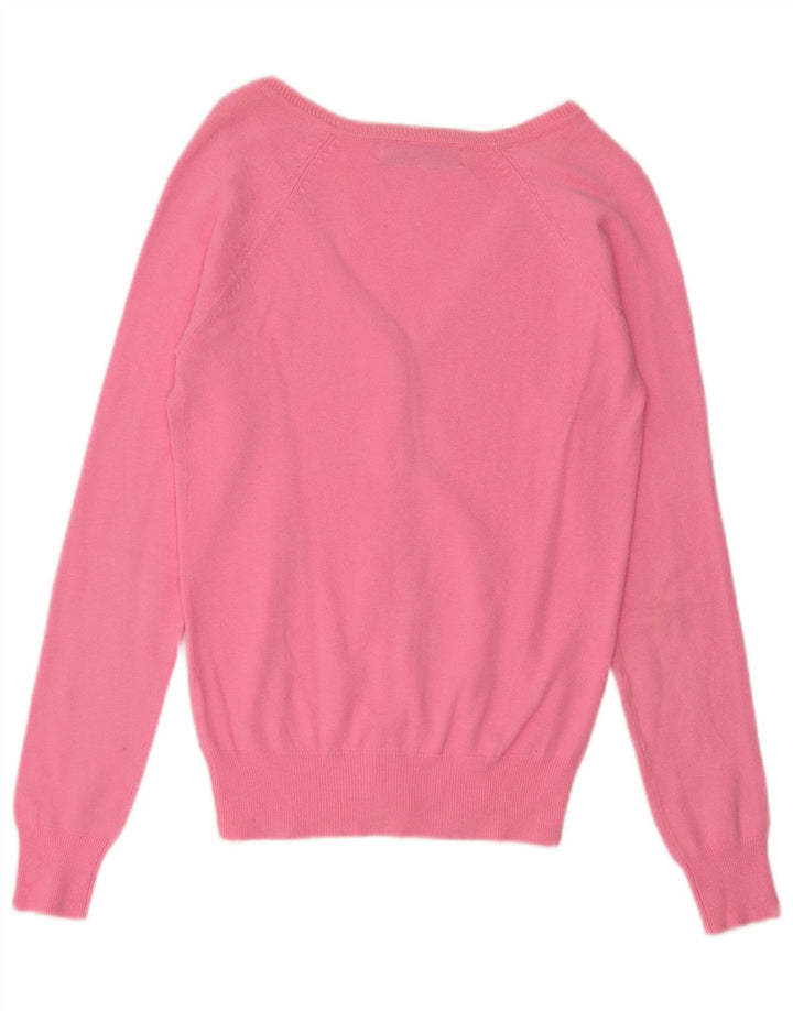 Zara Mujer Cárdigan Suéter UK 10 Small Rosa