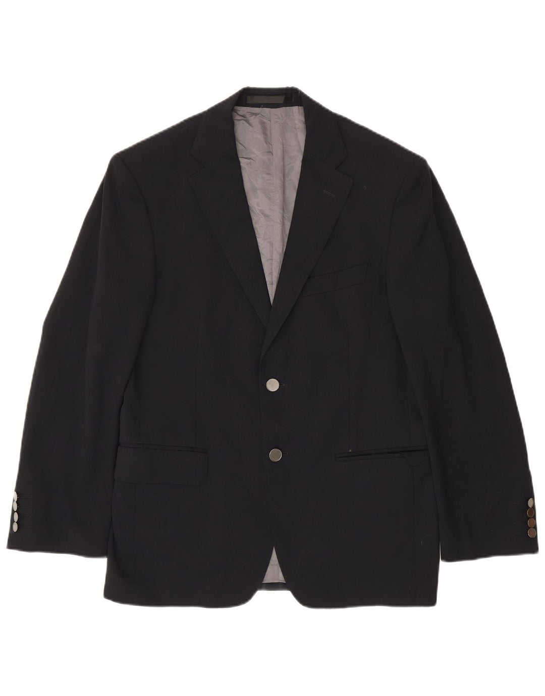Marks & Spencer Chaqueta tipo blazer corta de 2 botones para hombre EU 38 Azul marino mediano