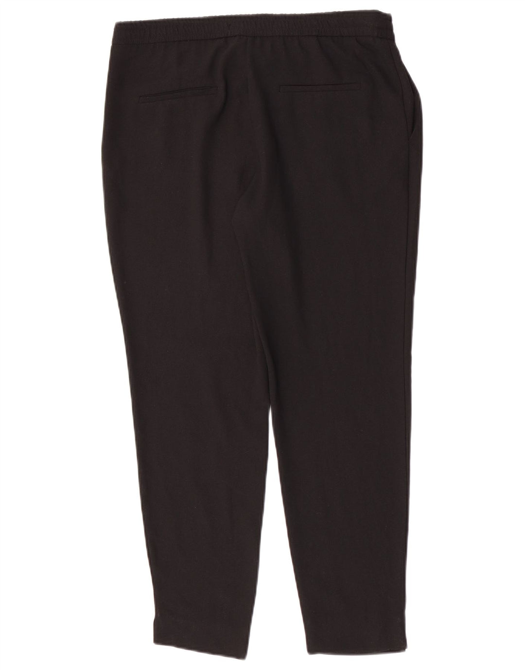 Zara Mujer Pantalón Chino Slim Small W30 L27 Poliéster Negro