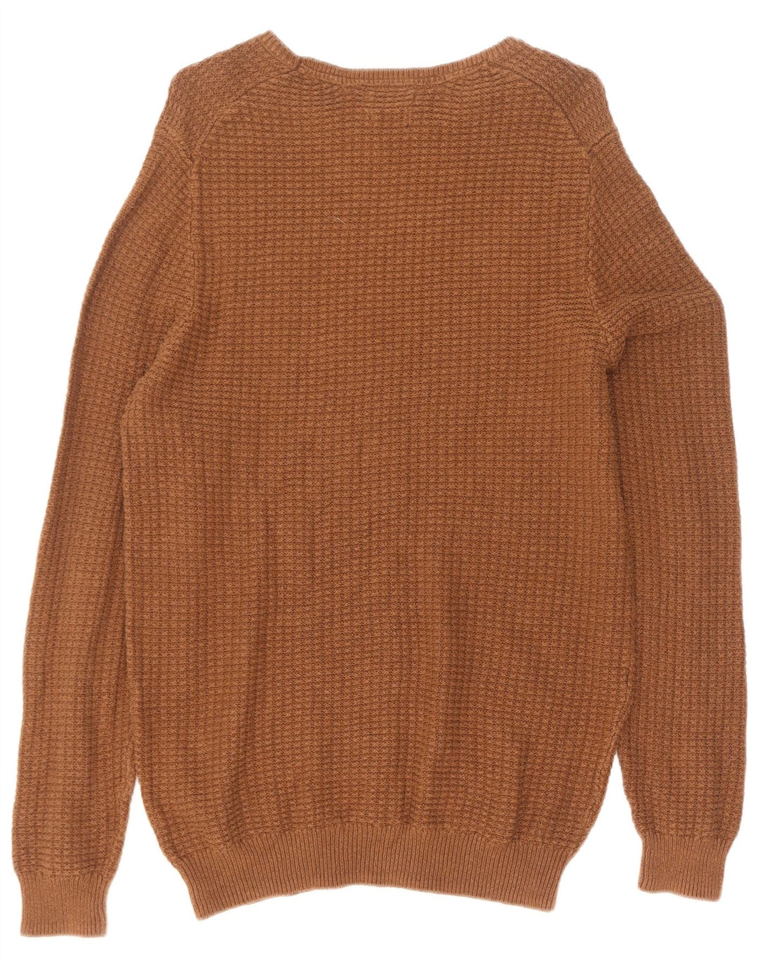 Massimo Dutti Jersey Hombre Cuello Redondo XL Marrón Algodón