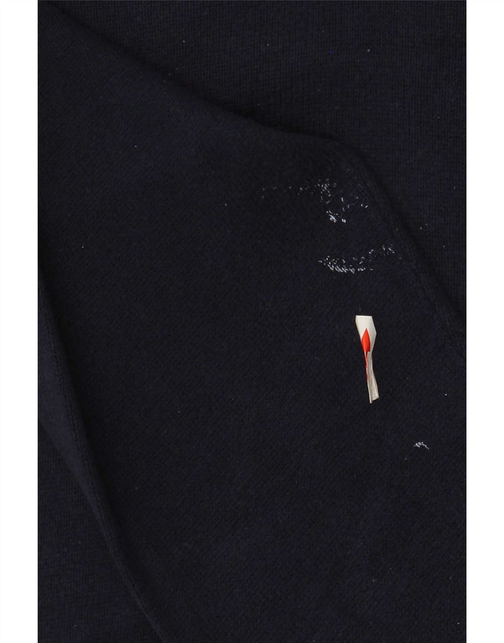 Marks & Spencer Suéter con Cuello en V para Hombre Algodón Azul Marino Mediano
